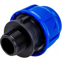 Компрессионная соединительная муфта VALFEX ПНД, с наружной резьбой, 40x1" 121001140100