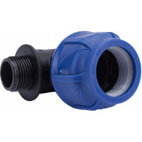 Компрессионный отвод VALFEX ПНД, с наружной резьбой, 40x1" 1210012440100