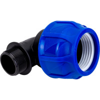 Компрессионный отвод VALFEX ПНД, с наружной резьбой, 63x1 1/2" 1210012463112