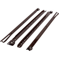 Роликовые направляющие Локри 450 мм, коричневые, 2 шт. EDS003-L450 MM BROWN