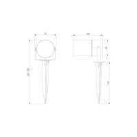 Садово-парковый светильник Elektrostandard 35146 S Landscape черный a057942