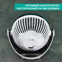 Настольный вентилятор с аккумулятором Timberk белый T-DF421