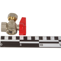 Шаровой кран MVI полнопроходной угловой с накидной гайкой 1/2", внутренняя-внутренняя, BV.532.04