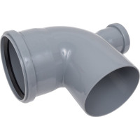 Универсальный отвод VALFEX 110/50x87.5, фронт-тыл, внутренняя канализация 23124150