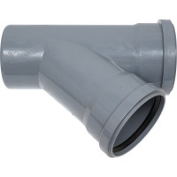 Тройник VALFEX 45 градусов, 110-110, внутренняя канализация 22110110