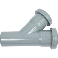 Тройник VALFEX 45 градусов, 40-40, внутренняя канализация 22040040