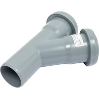 Тройник VALFEX 45 градусов, 40-40, внутренняя канализация 22040040