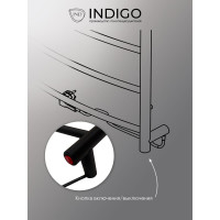 Полотенцесушитель INDIGO Arc без полки (electro) 70/30 скрытый монтаж, универсальное подключение R/L LCAE70-30BRR