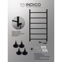 Полотенцесушитель INDIGO Arc без полки (electro) 70/30 скрытый монтаж, универсальное подключение R/L LCAE70-30BRR