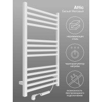 Полотенцесушитель INDIGO Attic electro 100/50 таймер, скрытый монтаж, универсальное подключение R/L LСLATCE100-50WMRt