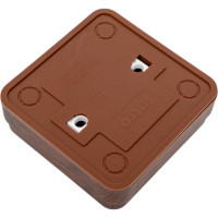 Двухклавишный выключатель Intro Quadro 2-105-10 с подсветкой, 10А-250В, IP20, открытая установка, венге, Б0053770