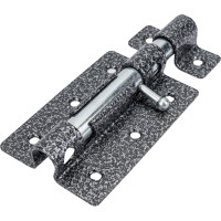 Дверная задвижка РемоКолор (с полимерным покрытием; цилиндрический движок; 145 мм) 70-0-148