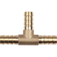 Тройник Т-образный елочка 8мм, латунь, в блистере AV Steel AV-700339B