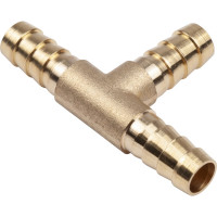 Тройник Т-образный елочка 8мм, латунь, в блистере AV Steel AV-700339B