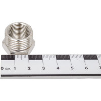 Футорка резьбовая латунная никелированная DOUBLE-LIN Н/В 1/2" x 3/8" LL6033 (1/2"x3/8")