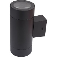 Садово-парковый фасадный светильник General Lighting Systems двойной GX53, 205х140х90мм, металл, черный IP65 GWL-2GX53-M-IP65 661128