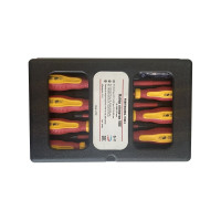 Набор изолированных отверток BIST в пластиковом футляре 8 шт, Cr-V, VDE, SL 0.5x3.0x75 BWD541B