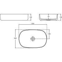 Раковина ALLEN BRAU Fantasy 55 4.11022.20 белый 00269497
