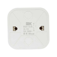 Выключатель IEK ВС20-1-0-ХД 1-клавишный открытой установки 10А GLORY крем. EVH10-K33-10