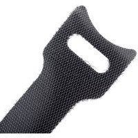 Стяжка-липучка NIKOMAX с мягкой пряжкой, 240x16 мм, черная, 10 шт. NMC-CTV240-16-SB-BK-10