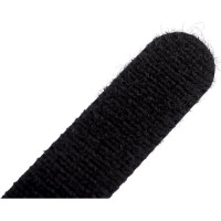 Стяжка-липучка NIKOMAX с мягкой пряжкой, 240x16 мм, черная, 10 шт. NMC-CTV240-16-SB-BK-10