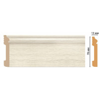 Плинтус напольный Decomaster 79x13x2400 мм D005-1070 ДМ