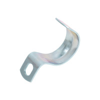 Оцинкованная скоба с одним отверстием Экопласт для трубы D25 мм, 100 шт. 43725