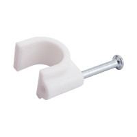 Пластиковая круглая скоба Экопласт 11,4x10 размер гвоздя 2,3x23 мм, 50 шт. 47010-50