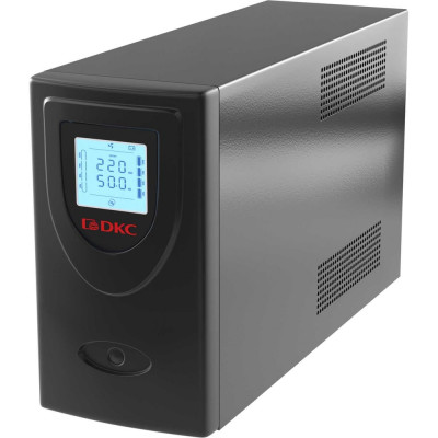 Линейно-интерактивный источник бесперебойного питания DKC 2000 ВА/1200 Вт, 1/1,2xIEC C13, 2xSchuko, USB + RJ45, LCD, 2x9Aч INFOLCD2000SI