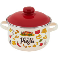 Коническая эмалированная кастрюля appetite Pasta ITALIAN 2 л 1с45я