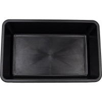 Емкость Тара.ру 65 л, строительная, прямоугольная, без крышки, цв. чёрный 26232