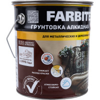 Грунтовка FARBITEX ГФ-021 (красно-коричневый; 6 кг) 4300002077