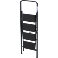 Стальная стремянка Алюмет с широкими ступенями с противоскользящими накладками 4 ступени. Серия MK 804C