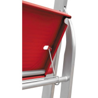 Профессиональная стремянка Новая Высота NV3115, 1x8 ступеней 80 мм, органайзер, Max нагр. 225 кг, 2К башмаки, 3115108