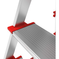 Профессиональная стремянка Новая Высота NV3127, 2x6 ступеней 130 мм, площадка 350x260 мм, Max нагр. 225 кг, 2К башмаки, 3127206