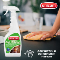 Средство для полировки и ухода за мебелью UNICUM 3 в 1, 0.5 л 300308/6