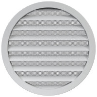 Решетка вентиляционная круглая 20РКМ (225 мм; алюминиевая; с фланцем 200 мм) ERA 86-684