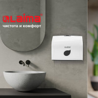 Диспенсер для полотенец LAIMA PROFESSIONAL ECO система H3, V-сложения, белый, ABS-пластик 606548