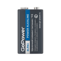 Батарейка GoPower Крона 6LR61 BL1 Alkaline 9V 00-00017863