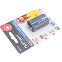 Батарейка GoPower Крона 6LR61 BL1 Alkaline 9V 00-00017863