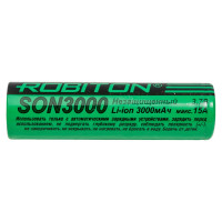 Аккумулятор ROBITON SON3000 15А Sony 18650VTC6 без защиты 15700