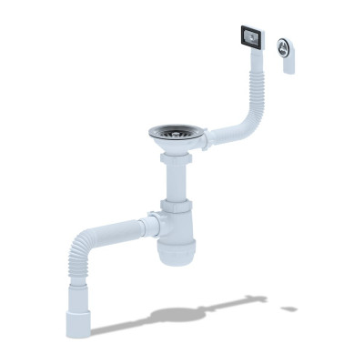 Сифон для кухонной мойки АНИ пласт "Грот", 3 1/2"х40 A0145DIY