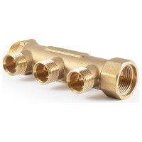 Коллектор латунный PROFACTOR в/н 3/4" х 3 вых 1/2"нар PF MF 262.3