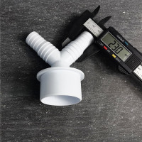 Переходник для подключения сливного шланга Профитт 20x23x50V, белый 2226087