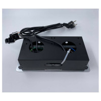 Выдвижной встраиваемый блок розеток Inrior выдвижная розетка, на 2 EURO розетки, 2 RJ45 и 2 USB-A+C, серый, TORO-55-80