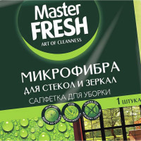 Салфетка для стекол MASTER FRESH 30x30 см, микрофибра 218344