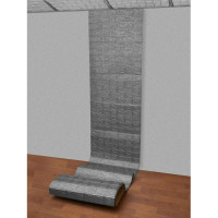 Мягкая самоклеящаяся 3D панель LAKO Кирпич (серебристо-серый; рулон; 70x600 см) LKD-01-04-114-RU