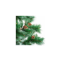 Новогодняя искусственная ель Золотая сказка Velvet Pinewood 150 см, с инеем и шишками, ПВХ 591703