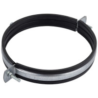 Хомут для вентиляционных каналов Lucky Guy д=162 мм, 25х1,2 мм, цинк, с резиновой прокладкой 400 04 162 8Р