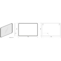 Зеркало с подсветкой Art&Max Parma 1200x800 AM-Par-1200-800-DS-F